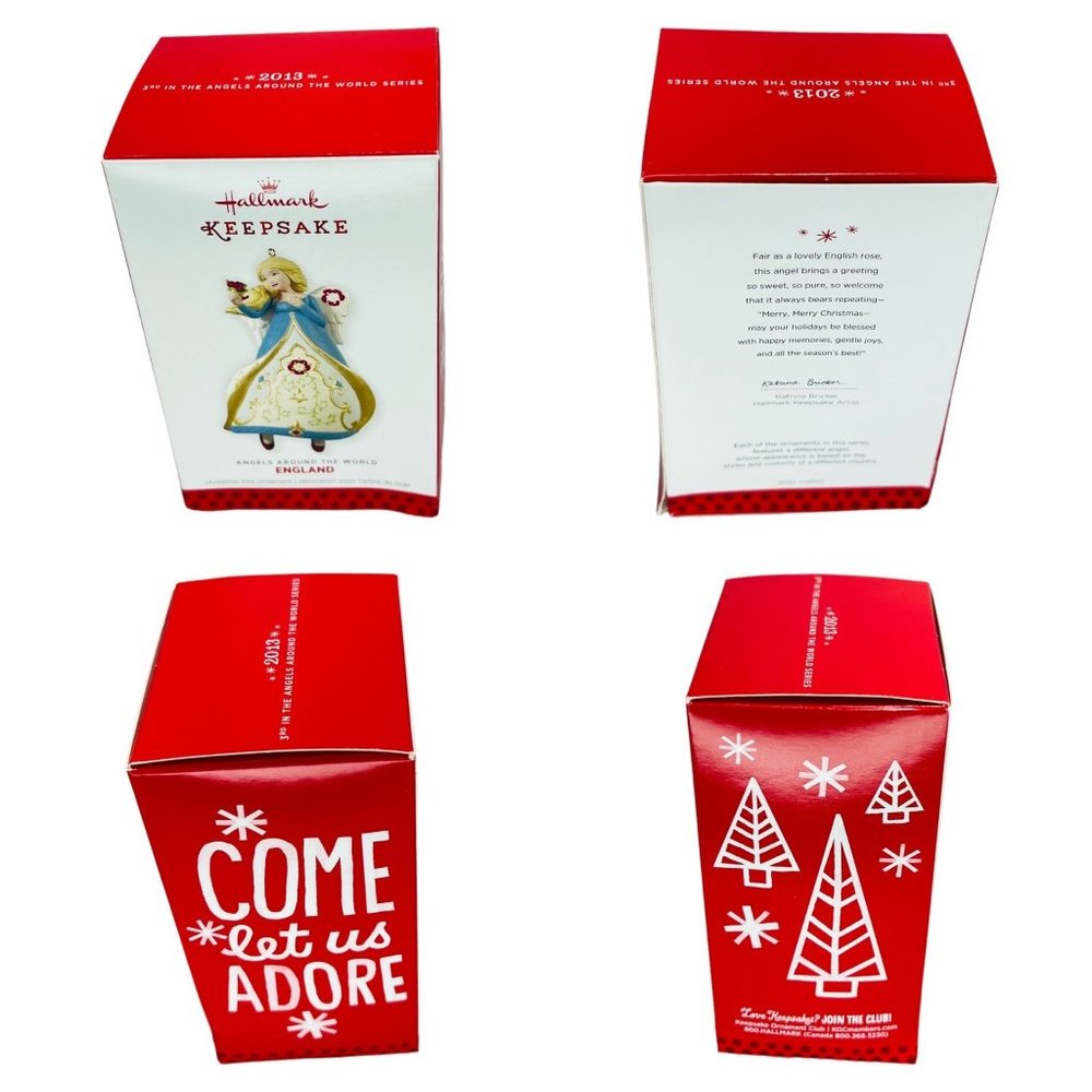 Hallmark Keepsake Angels Around The World England Christmas Tree Ornament 2013